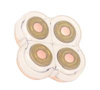 ZASCHMOY Tête de Rechange pour épilateur, Lame Flottante à Double Usage Humide et Sec à 360 Degrés avec Matériau ABS plaqué or, pour épilateur à 4 Têtes, Rasage du Corps des Jambes