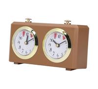ZASCHMOY Time d'échecs Mécanique Horloge d'échecs Numérique Professionnel - Timer de Jeu ' Vintage Portable sans Batterie Nécessaire pour Les et l'entraînement (Tanné)