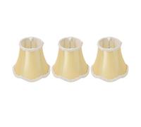 ZASCHMOY Titres de Lampes de Tissu Premium Ensemble de 3 - Clipt-on E14 Table de la Lampe de la de Table pour Lustres de Bougies - Éclairage Décoratif pour la Maison, l'hôtel et Plus