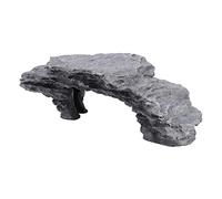 ZASCHMOY Tortoise Cachent l'ornement d'aquarium de la Grotte avec Une Grande Ouverture Facile pour Les Reptiles Se Prélasser, Décoration Non Toxique pour l' de la Peau de Poisson