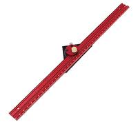 ZASCHMOY Traceur de Menuiserie, Jauge de Marquage Multifonctionnelle en Alliage D'aluminium avec échelles Métriques et Impériales Gravées au, pour Charpentier Bricolage Ingénieurs (400mm)