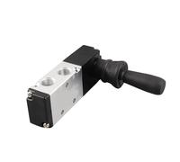 ZASCHMOY Vanne de Commande Manuelle Pneumatique, 5 Ports, 3 Positions, 0~0,8 MPa - Construction en Alliage Durable pour un Contrôle Efficace du Flux d'air dans les Systèmes Industriels (4H230-08)