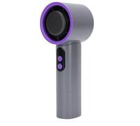 ZASCHMOY Ventilateur Portatif à Compression de Glace, Ventilateur de Refroidissement Portable Rechargeable avec Affichage Numérique, Batterie 3600 MAh, Personnel à Faible (Gris Violet)