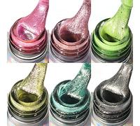 ZASCHMOY Vernis Gel œil de Chat 7 Ml, 6 Couleurs, Vernis à Ongles Soak Off, Longue Durée 30 Jours, sans Odeur, Texture Organique avec Effet de Décoloration pour Manucure Nail Art