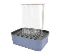 Zasdvn Baignoire Automatique pour Oiseaux - Bain-Douche pour Perroquets - Bassin De Toilettage avec Douche pour Conures, Inséparables, Gris d'Afrique, Calopsittes et Perruches