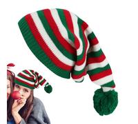 Zasdvn Bonnet de Noël, Bonnet Femme Père Noël Tricoté, Chaud Confortable Mixte Les Jours Fêtes Réunions Activités