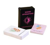 Zasdvn Cartes d'affirmation positive, 60 cartes d'affirmation inspirante pour femme, citations motivantes pour vous, petite amie, anniversaire, objectifs, journal