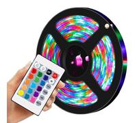 Zasdvn Chambre Ruban Led Bande Lumière Décorative Multicolore, Bande RGB Avec Télécommande | Lumières À Couleur Changeante Pour Chambre À Coucher, Multicolore Flexible Led Ruban Avec Télécommande