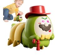 Zasdvn Chenille à remonter - Jouet de course animal pour enfants - Jouet interactif pour bébé - Jouet de course amusant pour bébé