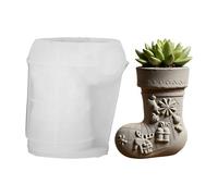 Zasdvn Christmas Moule Résine | Moules Résine Christmas - Décorations Saisonnières Festives pour Bougeoir, Pot de Stockage, Jardinière et Artisanat pour Cire, Argile, Pâte Époxy et