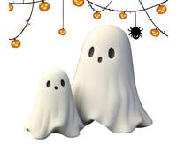 Zasdvn Figurines Fantômes d'Halloween, Momies en Résine, Statues Effrayantes, Décoration en Céramique