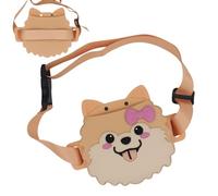 Zasdvn Friandises pour petits chiens - Design en forme de chien - Ceinture réglable et anti-fuite - Récipient à collation pour la randonnée, les aventures en plein air, la marche quotidienne, les