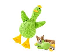 Zasdvn Jouet en forme de canard apaisant pour chiens - Peluche jaune mignonne - Canard apaisant pour chiens - Jouet couineur interactif en cas d'anxiété de séparation pour les voyages, le repos