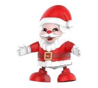 Zasdvn Jouet musical chantant - Père Noël musical - 20 cm - Figurine festive lumineuse pour les fêtes - Pour et filles