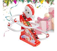 Zasdvn Jouets De Noël,Décorations Père Noël Électriques pour La Maison - Jouets À roulettes Musicaux Qui Montent Les Escaliers,pour Filles Tout-Petits Fête Voyage Maison Salle De Classe