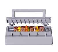 Zasdvn Machine à kebab - Brochette à viande - Outils de viande de bœuf - Facile à transporter - Accessoire de cuisine - Presse à kebab - Presse manuelle - Forme de cabob - Portable - Convient à un