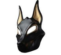 Zasdvn Masque de costume de chacal, accessoire de jeu de rôle pour Halloween, accessoire de scène pour spectacle théâtral, pour adultes, vacances, théâtre, spectacle sur scène, séance photo