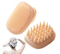 Zasdvn Masseur de cheveux, brosse de lavage des cheveux, en silicone, pour le cuir chevelu, brosse à shampoing, peigne de nettoyage du cuir chevelu, soin doux du cuir chevelu, brosse à cheveux, soin