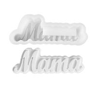 Zasdvn Moules pour la fête des mères pour résine époxy, moules en résine de fête des mères | Forme vase design lettre maman | Porte-stylo plante succulente cactus support plâtre moule pour signes de