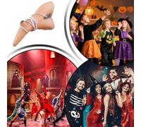 Zasdvn Nez Long Faux - Nez Prothétique Réaliste pour Cosplay | Accessoire Déguisement Halloween pour Fêtes Événements Scolaires Théâtre - Jeu de Rôle Spectacles Centre Commercial
