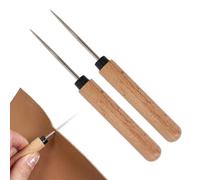 Zasdvn Outil d'alêne pour le travail du cuir, aiguille en acier inoxydable, poinçon pour perforation du cuir, pour débutants, professionnels, amateurs, adultes