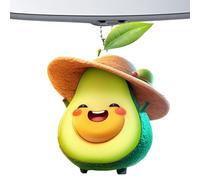 Zasdvn Pendentifs avocat avec expressions de dessin animé - Objet d'avocat en acrylique 2D | Jouet décoratif de style mignon pour anniversaire, arbre de Noël, Saint-Valentin, Style 2, Refer to