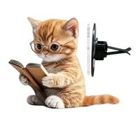 Zasdvn Porte-Bagages d'Aération pour Voiture,Diffuseur de Parfum Chat pour Voiture | Accessoires Acrylique 3D Parfumés Longue Durée pour Conducteurs Voyages