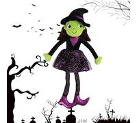 Zasdvn Poupées Sorcière, Jouet Doudou Halloween pour, Décoration Adorable Douce et Respectueuse de la Peau pour Intérieur, Bureau, Chambre, Fête, Filles, et Salon