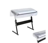 Zasdvn Protège-Piano - Protection Transparente Anti Poussière Pliable Étanche | Pochette Pliable Anti-poussière et Saletés pour Cours de Musique Maison École 88/61/76 Touches