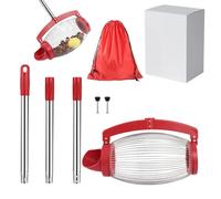 Zasdvn Ramasse-Noix De Jardin, Rouleau Ramasse Ramasse Noix, Récolteuse De Noix avec Long Manche Réglable, pour Glands, Noyers, Caryers, Châtaignes, Marronniers, Golfeurs