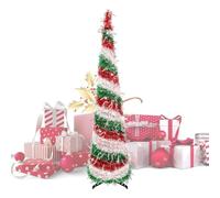 Zasdvn Sapin de Noël Artificiel | Arbre De Noël Artificiel Dépliable Instantané | Décoration Fête Bureau Maison Toussaint Angle Porche Cheminée,pour Intérieur Fête et Célébration