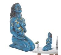 Zasdvn Statue en résine de, Statue de la Terre mère Gaia, Sculpture de déesse de la, Sculpture de déesse spirituelle pour Table, Maison, Salon