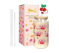 Zasdvn Verre à Café avec Paille - Verres Changeant De Couleur Avec Couvercle,Gobelet De Noël Pour Café Glacé,Pour Maison Bureau École Voyage Fête Camping Pique-nique