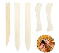 Zasiene 5 Pièces Plioir en Os pour Papier, Plioir en Os Scrapbooking, Plieur à Papier en Os Scrapbooking Outil à Plier le Papier Authentique, Pour Plier le Papier de Carte Lignes de Marquage