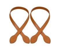 Zasiene Amovible Remplacement Sac à Bandoulière 2 Pièces Lanière de poignée de Sac à Bandoulière Sangle de Sac à Main Brun Clair Anse Sac a Main Poignées Anse Cuir PU Amovible Accessoire Sac à Main