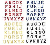 Zasiene Lettre a Coudre 104 Pièces Patch Thermocollant Vetement A-Z Insigne Décorer Patchs Lettre Thermocollante pour Bricolage Couture Patchs de Réparation Décorer Patchs(4 Couleurs)