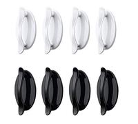 Zasiene Poignée Autocollante 8 Pièces Porte Instantanée Autocollante Accoudoir Forte Auto Adhésif Poignée pour Réfrigérateur Placard Porte Tiroir, 2 Couleurs