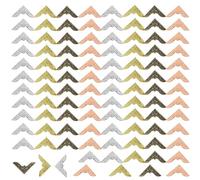 Zasiene Protecteurs de Coin de Livre 100 Pièces Rétro Protecteurs d'angle de Livre Coin Bord Protecteur Coin Livre Metal Livre Coin Protecteur Coin Protecteur en Métal Coin Protecteur Livre pour Menu