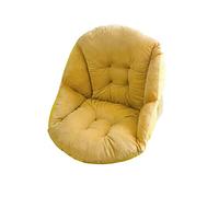 Zaslan Coussin de Chaise - Rehausseur de Chaise Doux avec Dossier en Forme Coquille Peluche pour Chaise Jardin et Fauteuil, Épaissir Antidérapant Étudiant Coussin de Chaise