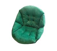 Zaslan Coussin de Chaise - Rehausseur de Chaise Doux avec Dossier en Forme Coquille Peluche pour Chaise Jardin et Fauteuil, Épaissir Antidérapant Étudiant Coussin de Chaise