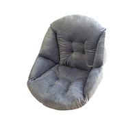 Zaslan Coussin de Chaise - Rehausseur de Chaise Doux avec Dossier en Forme Coquille Peluche pour Chaise Jardin et Fauteuil, Épaissir Antidérapant Étudiant Coussin de Chaise