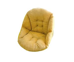Zaslan Coussin de Chaise - Rehausseur de Chaise Doux avec Dossier en Forme Coquille Peluche pour Chaise Jardin et Fauteuil, Épaissir Antidérapant Étudiant Coussin de Chaise