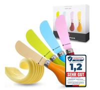 Zassenhaus 071559 Couteaux à beurre, 13 cm, 4 pièces, Multicolore