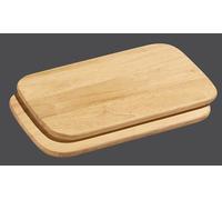 Zassenhaus 2 planchettes en bois couleur nature - 26 x 17 cm -