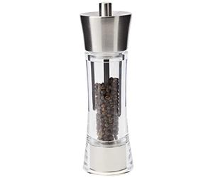 Zassenhaus 35308 Moulin à Poivre, Acier Inoxydable/Acrylique, Argent, 9 x 12 x 16 cm