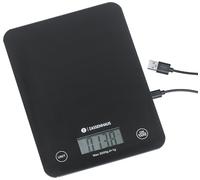Zassenhaus Balance de cuisine numérique Balance - Fonction de charge USB - 5 kg/1 g - Fonction tare - Particulièrement plate - Panneau de commande tactile