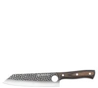 Zassenhaus Hunter Couteau de chef 30,5 cm fabriqué à la main en acier avec trou, manche en bois de pakka avec gaine en cuir, pour cuisine ou extérieur, couteau à désosser, couteau à hacher