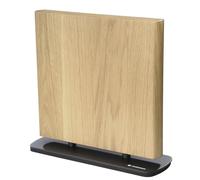 Zassenhaus LOFT Bloc à couteaux magnétique, pour 10 couteaux, porte-couteaux en bois magnétique, utilisable des deux côtés, pour couteaux à viande, hachoir et autres, 28 × 9 × 26,5 cm, bois de