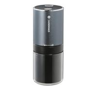 ZASSENHAUS Moulin à café électrique MINI MASTER USB | Moulin à café en acier inoxydable avec broyeur réglable | Broyeur à expresso avec batterie, gris