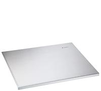 Zassenhaus Planche à découper acier inoxydable 50 x 40 cm – Échelle et bord d'arrêt – Antibacérique